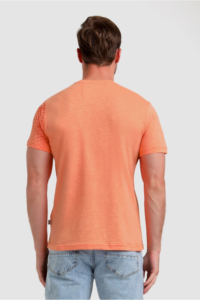 KATOENEN PRINT T SHIRT 155517 4002 light coral